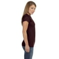 thumbnail image 4 of Gildan G640L Ladies' Softstyle Fitted T-Shirt, Dark Chocolate, L, 4 of 4