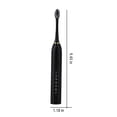 thumbnail image 6 of VANLOFE 6 Modes Electric Toothbrush With 4 Brush Heads Portable travel toothbrush Black, 6 of 7