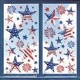 thumbnail image 1 of Adhesivos de pared con bandera estadounidense, estrella roja y azul, fuegos artificiales, 20 x 30 cm, 1 of 3
