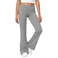 thumbnail image 2 of Mifsaly Girls Flare Yoga Pants Kids High Waisted Elastic Waist Bootcut Leggings Comfortable Soft Stretch Athletic Running Dance Bell Bottoms, 2 of 8