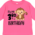 thumbnail image 4 of Inktastic Monkey Its My 3rd Birthday Boys or Girls Long Sleeve Toddler T-Shirt, 4 of 5