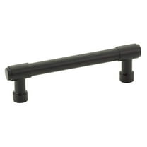 Jasper Pulls - 4 Inch Center to Center - Flat Black Cabinet Pulls - US19 - Hardware for Kitchen, Bathroom, Furniture - 86687US19