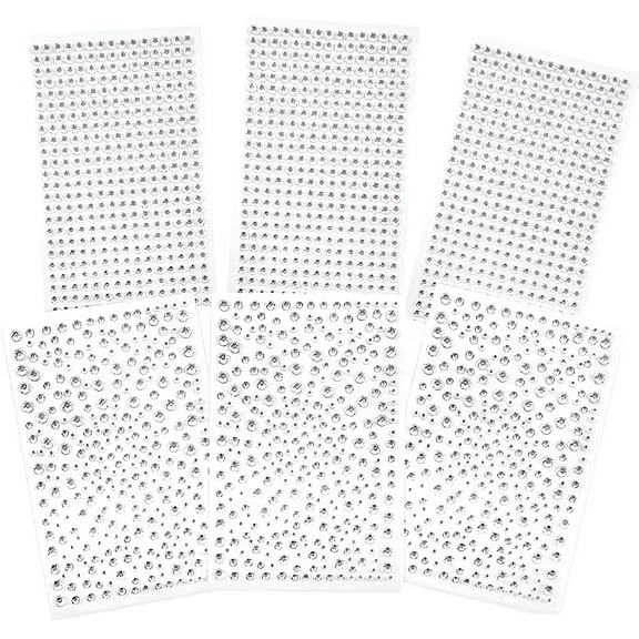 CCOCC Rhinestone Self-Adhesive Stickers,2100 Count
