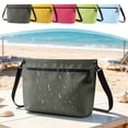 thumbnail image 7 of UNLLLL Waterproof Zipper Storage Crossbody Bag, Portable PVC Beach Toiletry Organizer, Travel Dry Shoulder Bag, for Swimming Diving Outdoor Adventure Use (Blue), 7 of 7