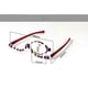 thumbnail image 5 of 2 Pack Magnifying Makeup Glasses Eye Make Up Spectacles Flip Down Lens Folding Cosmetic Womens Reading Glasses +2.50, 5 of 5