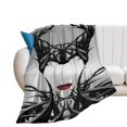 thumbnail image 2 of Manta de franela cálida y acogedora de Maléfica para sala de estar, dormitorio, cama, sofá, camping, viajes, mantas de vellón para todas las estaciones, regalos para niños, niñas, niños y adultos, 60, 2 of 8