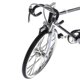 thumbnail image 5 of Kit de modelo de bicicleta de carretera de metal 3D Sunnimix escala 1:10 color Blanco y negro, 5 of 7
