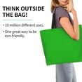 thumbnail image 3 of Bingfone Canvas Tote Bag for Women with Inner Pocket Aesthetic Cute Shopping Tote Bags Reusable Grocery Bags-Green, 3 of 9