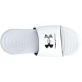 thumbnail image 3 of Under Armour Men's Ansa Fix Slide Sandal White/White/Black - 3023761-103, 3 of 9