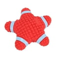 thumbnail image 1 of Juguetes chirriantes para perros, resistentes y duraderos, con forma de estrella de mar roja, para masticar y entrenar, para limpiar los dientes., 1 of 14