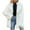 White, variant on Lovskoo 2024 Winter Coats for Women Long Sleeve Thick Warm Lapel Faux Fur Coat Jacket Overcoat Outwear With Pockets Black