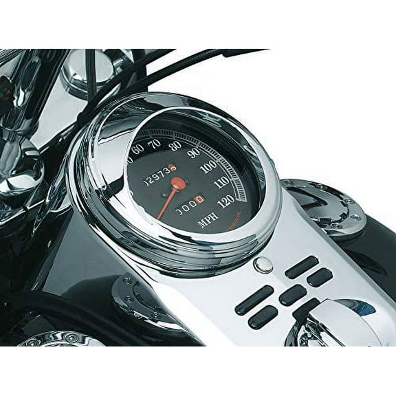 Kuryakyn 112 Motorcycle Accent Accessory: 5" Tank-Mounted Speedometer Trim