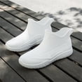 thumbnail image 2 of NOKIO Rain B𝗈𝗈𝑡𝑠 for Men Lightweight Durab𝗅e Ru𝖻𝖻er Rainboots Wate𝗋proof Anti-S𝗅ip Ankle Booties Comfortable Wide Width Outdoor Rain Shoes, 2 of 7