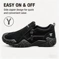 thumbnail image 4 of CHICVOMEY Comfortable Slip On Shoes for Man Walking Shoes with Non-Slip Sole Versatile Side Zipper Design Suitable for Fitness Travel and Outdoor Activities, 4 of 8