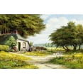 thumbnail image 2 of Withaar, Reint 32x22 Black Ornate Wood Framed with Double Matting Museum Art Print Titled - Farmhouse, 2 of 4