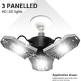 thumbnail image 3 of Bell+Howell TriBurst 6" 5500K LED Adjustable Deformable Garage Ceiling Light (144 Count), 3 of 6