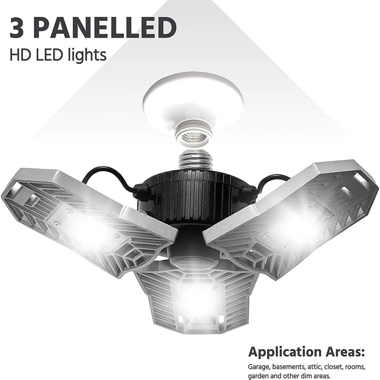 Bell+Howell Triburst Color Select LED Garage Light, 5500 Lumen