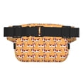 thumbnail image 3 of Fotbe Dachshund Dog Puppy Cangurera Cuadrada con Estampado de Doble Capa, Bolsa de Cintura Ajustable Mini para Hombres y Mujeres, 3 of 9