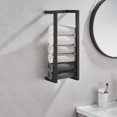 thumbnail image 5 of Sheng Yi Home Improvement,Hardware,Wall mounted stainless steel black towel rack home bathroom towel rack, 5 of 12