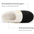 thumbnail image 3 of Womens Slipper Warm Comfy Memory Foam House Slippers Knitted Shoes Faux Fur Lined Anti-Skid Rubber Sole Bedroom Cozy Indoor Outdoor Slippers, 3 of 13
