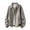 A192-Gray, variant on Men's Long Sleeve Turn Down Collar Bomber Jacket with Single Chest Zipper Pocket Elastic Rib Cuffs Vintage Casual Pullover Outerwear