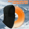 thumbnail image 4 of 2 Pack Balaclava Mens Winter Face Mask Fleece Thermal Ski Mask Windproof Neck Warmer Black, 4 of 8