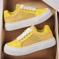 thumbnail image 5 of Men's Light Blue Mesh Breathable Platform Sneakers, Casual Summer Low-Top Shoes, 5 of 10