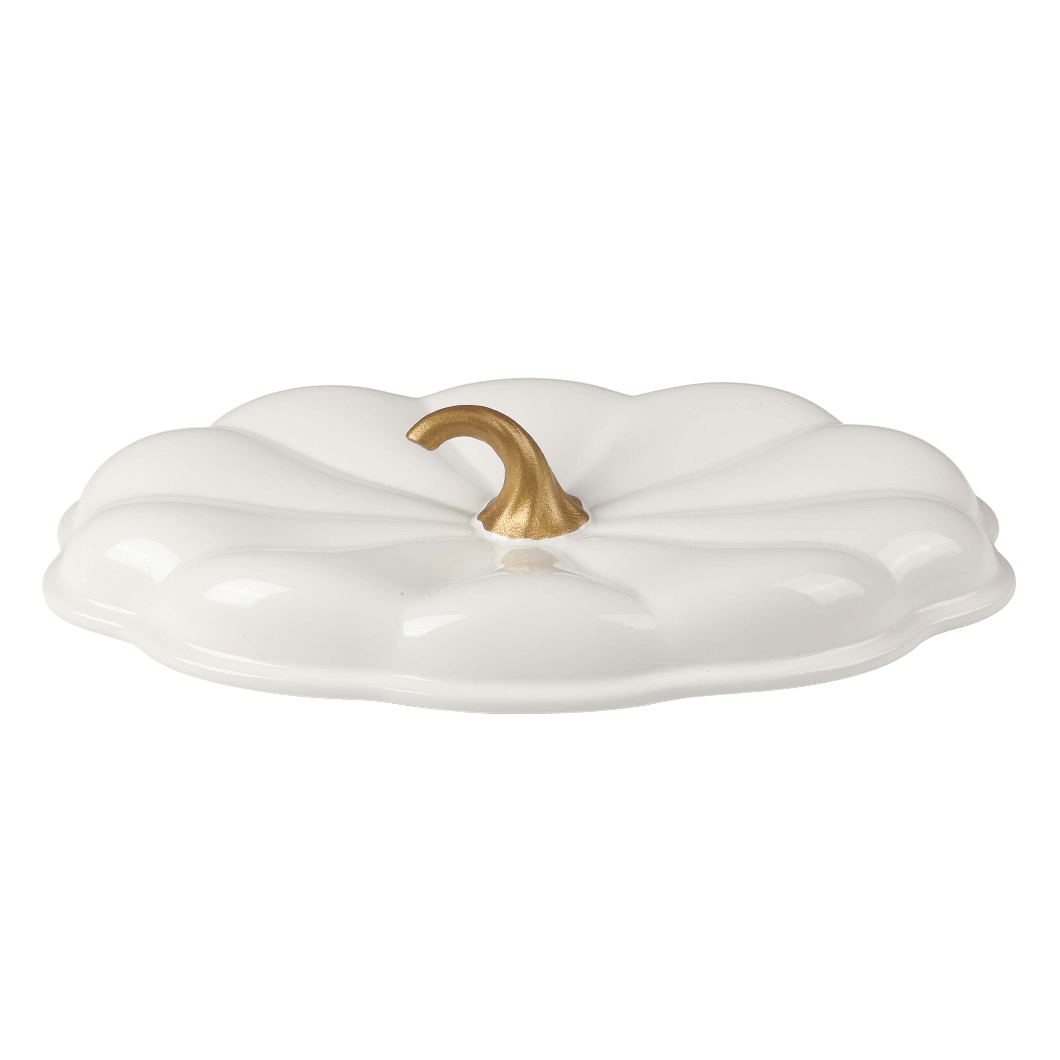 The Pioneer Woman 3-Quart Oval Pumpkin Stoneware Baker with Lid, Linen