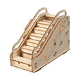 thumbnail image 3 of Proyecto de construcción de juguetes de ciencias de bricolaje, juguete interactivo de modelo de escalera mecánica eléctrica, rompecabezas de madera 3D, 3 of 8