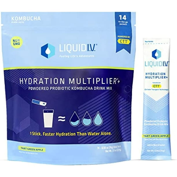 Liquid I.V. Hydration Multiplier+ Powdered Probiotic Kombucha
