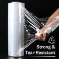 thumbnail image 5 of MMBM Machine Stretch Wrap 1 Roll 19.7 Inch x 4000 Feet 120 Gauge Heavy Duty Clear Shrink Film for Wrapping, 5 of 7