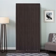 thumbnail image 4 of Better Home Products Garde-Robe Moderne en Bois à Double Porte Coulissante, Fini Tabac, 4 of 7