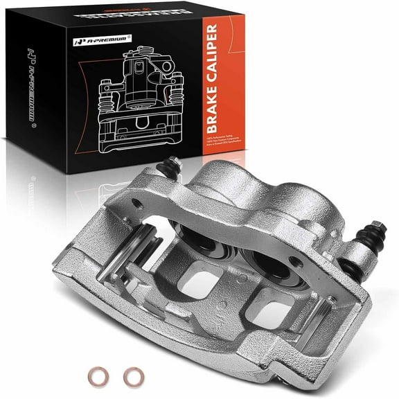 A-Premium Disc Brake Caliper Assembly with Bracket Compatible with Dodge Ram 1500 Pickup 2000 2001 Front Right Passenger Side