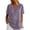 Purple, variant on IWRICH Linen V Neck T Shirts for Women Summer Casual Short Sleeve Tunic Tops Comfy Solid Color Loose Fit Basic Tees Yellow XL