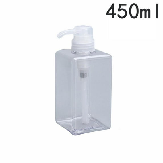 FANJIE 250/450/650ml Thicken Square Refillable Bottle Soap Liquid Dispenser Container