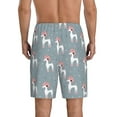 thumbnail image 4 of Lsque Cartoon Poodle Dog Mens Sleep Pajama Shorts,Short Pajama Pants, Cotton Ultra-Soft Knit-4X-Large, 4 of 9