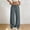 Dark Gray, variant on Women's Summer 100% Cotton Wide Leg Pants High Waisted Pull On Drawstring Waist Wide Leg Trousers Loose Palazzo Pants Resort Wear