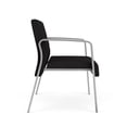 thumbnail image 3 of Waterfall Reception Waiting Room Bariatic Chair / Silver Steel / Black, 3 of 5