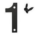 thumbnail image 3 of Luxcidy 3 Inch Black Metal Floating, Outdoor Mailbox, Modern House Number, 3 of 3