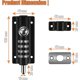 thumbnail image 4 of Cerradura de combinación BRI de 4 dígitos de alta seguridad para puerta corredera, 4 of 5