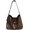 Coffee, variant on Slouchy PU Leather Trendy Hobo Bags Tote Bag Cute Shoulder Bag Satchel Crossbody Purse Travel Work Tote Handbag