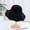 Black, variant on Ladies’Hats Spring and Autumn New Chenille Knit Fisherman’S Cap Pure Color Simple Octagonal Basin Cap Foldable Visor