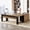light brown and black, variant on Tribesigns 70.86" Executive Desk with Mobile File Cabinet, Large L Shaped Computer Office Desk with 2 Drawers and Storage Shelves, Business Furniture Desk Workstation for Home Office, Brown