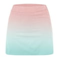 thumbnail image 4 of Hvobtty Girls' Leisure Sports Short Skirts, Toddler Half Skirts, Girls' Fashion Originality Gradient Loose High Waist A-line Fake Two Piece Sports Pants Skirt Half Pink 8-9 Years, 4 of 4
