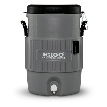 Igloo 5-10 Qt Hardsided Seat Top Portable Water Jug Cooler - Gray and Black