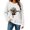 White, variant on Women's Hoodless Sweatshirt for Casual Wear with Halloween Pumpkin Cozy Crewneck Fall Top for Seasonal Style and Comfort Red M