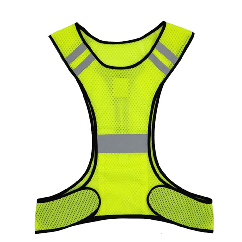 Reflective Safety Running Vest Multi Adjustable Vest Night Running ...
