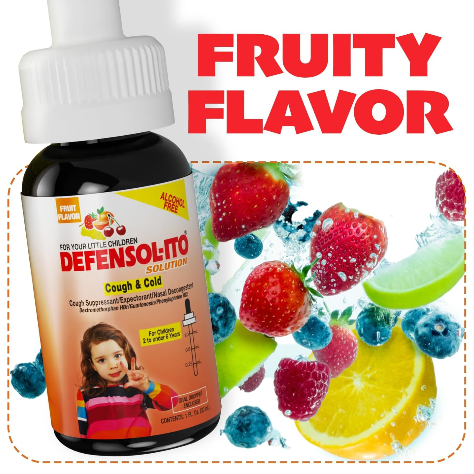 Menper Defensolito Children's Cough Drops, Alcohol-Free, with