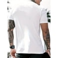thumbnail image 2 of Men'S Casual Crew Neck T-Shirt, Slight Stretch, Regular Fit, Summer Short Sleeve Tee with Print Design, 180gsm - Fashionable & Comfortable, 2 of 7