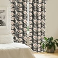 thumbnail image 2 of Ambesonne Floral Curtains, Poppy Flowers Nature, Pair of 28"x63", Tan Charcoal Grey Red, 2 of 5